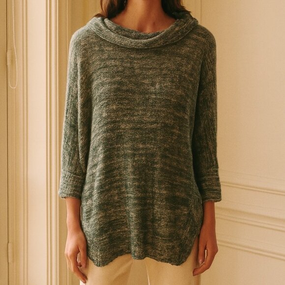 Field & Flower Oversize Teal Sweater Tunic Small - Picture 1 of 9